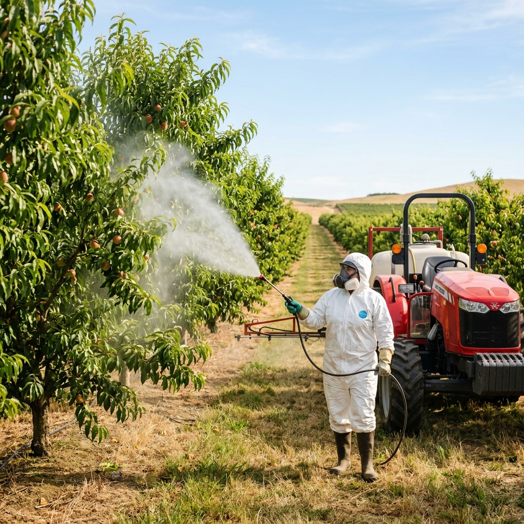 Phun thuốc diệt rệp sáp đúng cách