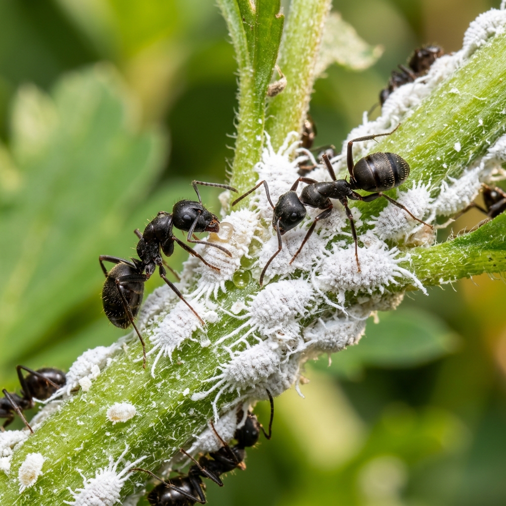 Kiến cộng sinh với rệp sáp